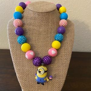 Cupcake Minion Bubblegum Necklace